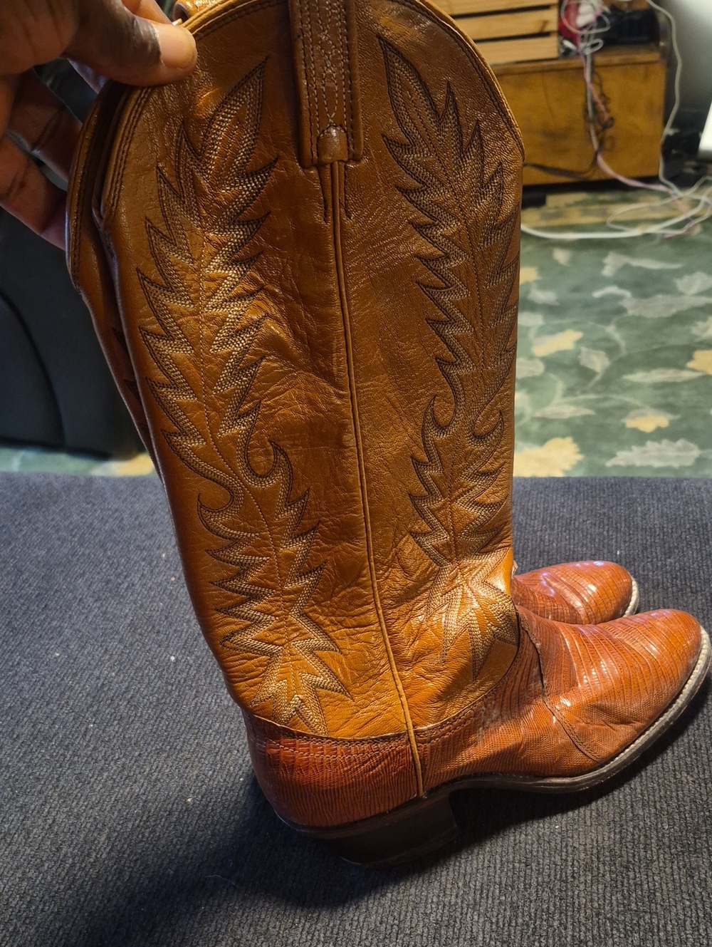 Dan Post Tan/Brown Leather Western Boots